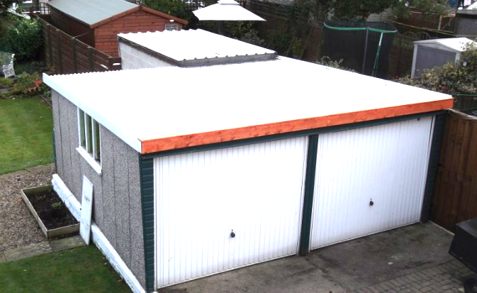 New garage roof and doors